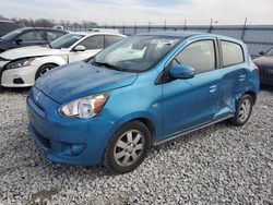 Salvage cars for sale at Cahokia Heights, IL auction: 2015 Mitsubishi Mirage ES