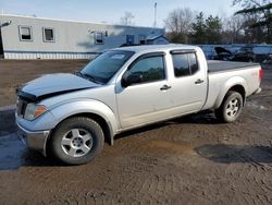 Salvage trucks for sale at Lyman, ME auction: 2007 Nissan Frontier Crew Cab LE