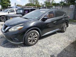 Salvage cars for sale from Copart Opa Locka, FL: 2015 Nissan Murano S