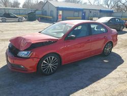 Salvage cars for sale from Copart Wichita, KS: 2016 Volkswagen Jetta Sport