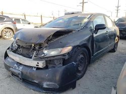 Salvage cars for sale at Los Angeles, CA auction: 2008 Honda Civic LX