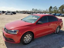 Salvage cars for sale at Houston, TX auction: 2015 Volkswagen Jetta Base