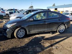 Salvage cars for sale at Woodhaven, MI auction: 2020 Hyundai Accent SE