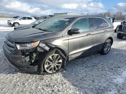 Salvage cars for sale at Wayland, MI auction: 2015 Ford Edge Titanium