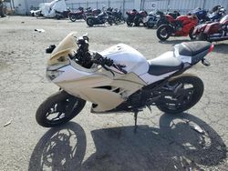 Salvage motorcycles for sale at Vallejo, CA auction: 2013 Kawasaki EX300 A