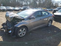 Salvage cars for sale at North Billerica, MA auction: 2012 Hyundai Elantra GLS