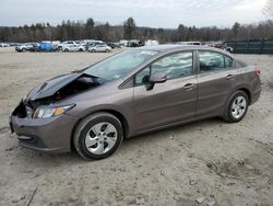 Salvage cars for sale from Copart Candia, NH: 2013 Honda Civic LX