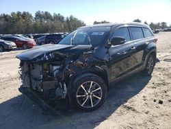 Salvage cars for sale from Copart Mendon, MA: 2019 Toyota Highlander SE