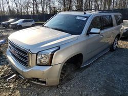 Salvage cars for sale at Waldorf, MD auction: 2015 GMC Yukon XL K1500 SLT