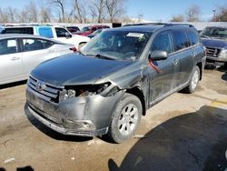 Salvage cars for sale from Copart Bridgeton, MO: 2011 Toyota Highlander Base