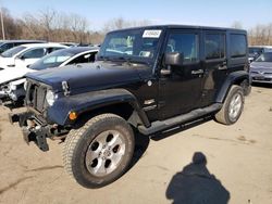 Salvage cars for sale from Copart Marlboro, NY: 2014 Jeep Wrangler Unlimited Sahara