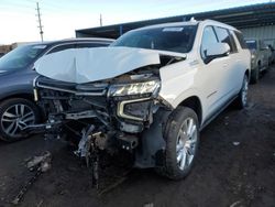 Salvage cars for sale from Copart Colorado Springs, CO: 2022 Chevrolet Suburban K1500 High Country