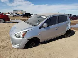 Mitsubishi salvage cars for sale: 2015 Mitsubishi Mirage DE