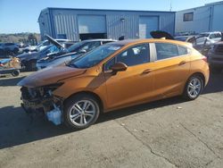 Salvage cars for sale at Vallejo, CA auction: 2017 Chevrolet Cruze LT