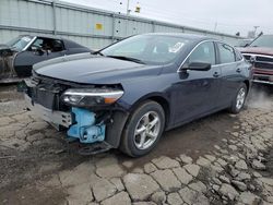 Salvage cars for sale at Dyer, IN auction: 2018 Chevrolet Malibu LS