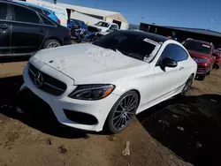 Salvage cars for sale at Brighton, CO auction: 2017 Mercedes-Benz C300