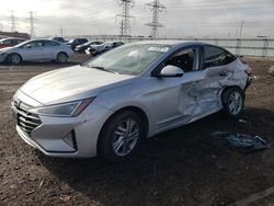 Hyundai Elantra Vehiculos salvage en venta: 2019 Hyundai Elantra SEL