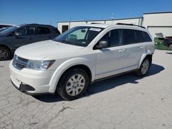 Salvage cars for sale at Kansas City, KS auction: 2018 Dodge Journey SE