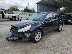 Salvage cars for sale from Copart Midway, FL: 2014 Subaru Outback 2.5I Premium