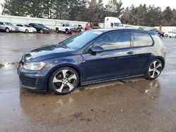 Salvage cars for sale at Eldridge, IA auction: 2016 Volkswagen GTI S/SE