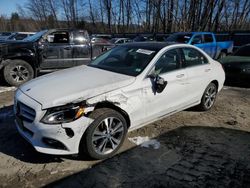 Mercedes-Benz C 300 4matic salvage cars for sale: 2015 Mercedes-Benz C 300 4matic