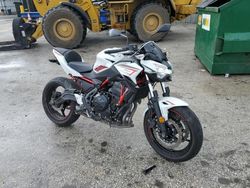 Salvage Motorcycles for sale at auction: 2022 Kawasaki ER650 K