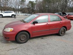 Salvage cars for sale from Copart Austell, GA: 2007 Toyota Corolla CE