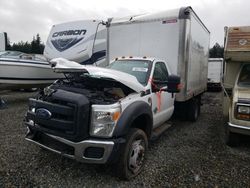 Salvage cars for sale from Copart Graham, WA: 2016 Ford F550 Super Duty