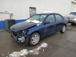 Salvage cars for sale at Farr West, UT auction: 2004 Honda Civic LX
