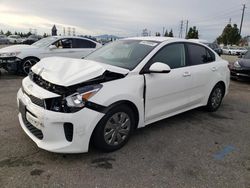 Salvage cars for sale from Copart Rancho Cucamonga, CA: 2019 KIA Rio S