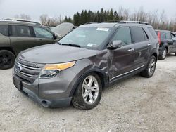 Salvage cars for sale at Leroy, NY auction: 2012 Ford Explorer Limited