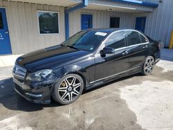 Salvage cars for sale from Copart Fort Pierce, FL: 2013 Mercedes-Benz C 300 4matic