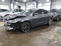 Salvage cars for sale from Copart Ham Lake, MN: 2015 Chrysler 200 C