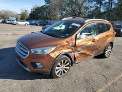 Salvage cars for sale from Copart Eight Mile, AL: 2017 Ford Escape Titanium