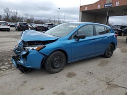 Salvage cars for sale from Copart Fort Wayne, IN: 2019 Subaru Impreza