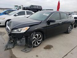 Salvage cars for sale at Grand Prairie, TX auction: 2016 Honda Accord EXL