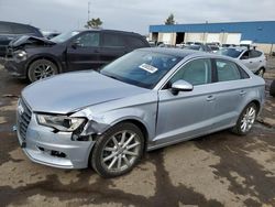 Salvage cars for sale at Woodhaven, MI auction: 2015 Audi A3 Premium Plus