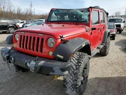 Salvage cars for sale at Bridgeton, MO auction: 2014 Jeep Wrangler Unlimited Sport