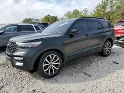 Salvage cars for sale at Houston, TX auction: 2021 Ford Explorer ST