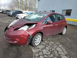 Nissan Leaf S salvage cars for sale: 2017 Nissan Leaf S