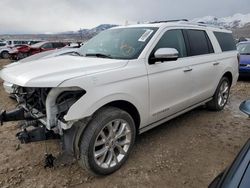 Salvage cars for sale at Magna, UT auction: 2018 Ford Expedition Max Platinum