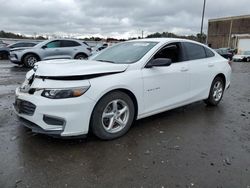 Salvage cars for sale from Copart Fredericksburg, VA: 2018 Chevrolet Malibu LS