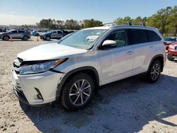 Toyota Highlander salvage cars for sale: 2019 Toyota Highlander SE