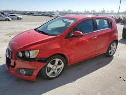 Chevrolet Sonic ltz salvage cars for sale: 2015 Chevrolet Sonic LTZ