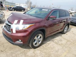 Salvage cars for sale from Copart Pekin, IL: 2014 Toyota Highlander Limited