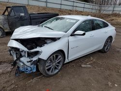 Salvage cars for sale from Copart Davison, MI: 2022 Chevrolet Malibu LT