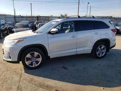 Salvage cars for sale from Copart Los Angeles, CA: 2018 Toyota Highlander Hybrid Limited