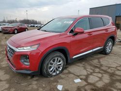 Salvage cars for sale at Woodhaven, MI auction: 2019 Hyundai Santa FE SE