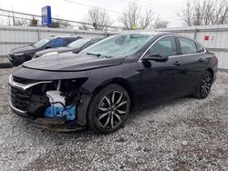 Chevrolet salvage cars for sale: 2021 Chevrolet Malibu RS