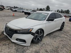 Vehiculos salvage en venta de Copart Houston, TX: 2019 Honda Accord Sport